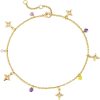 MTMY Gold Anklets for Women 14K Gold Plated Tiny