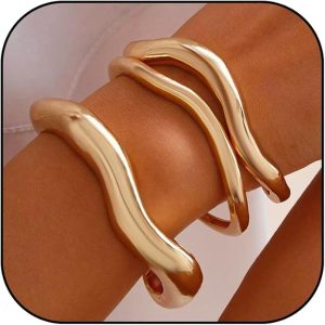 bracelets-4 YANCHUN Gold Bangles for Women Chunky Cuff Bracelets