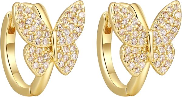 earrings-5 Gold Hoop Earrings for Women Pearl Earrings