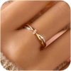 Twisted Knot CZ Ring for Women 925 Sterling Silver Infinity Love Promise